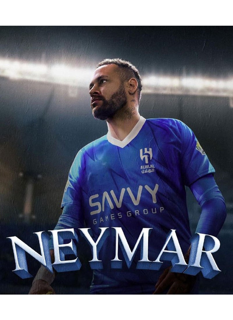 Seven - Saudi Arabia League New Moon Football Kit Neymar Riyadh Crescent No. 10 Jersey Football Jersey Suit Match Training Jersey Adult Outdoor Fitness Quick Drying Jersey Stadium Fan Support Jerseys - Image 1
