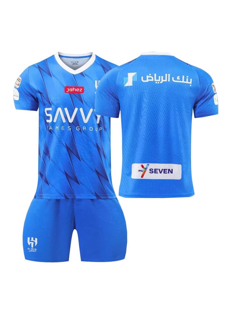 Seven - Saudi Arabia League New Moon Football Kit Neymar Riyadh Crescent No. 10 Jersey Football Jersey Suit Match Training Jersey Adult Outdoor Fitness Quick Drying Jersey Stadium Fan Support Jerseys - Image 1