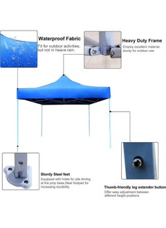 Campmate Campamate Gazebo 3X3 M Portable Event Canopy Tent-Pop Up Instant Shelter Sun Protection Shade For Outdoor Camping Picnics Beach Garden Sports Party-Camping Tent Cm1999  - Image 4
