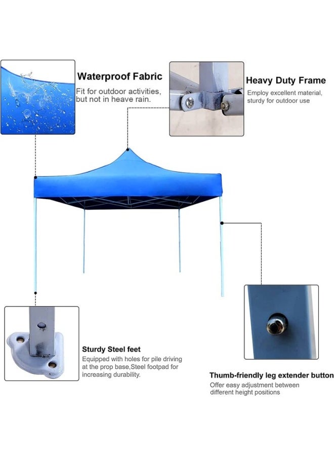 Campamate Gazebo 3X3 M Portable Event Canopy Tent-Pop Up Instant Shelter Sun Protection Shade For Outdoor Camping Picnics Beach Garden Sports Party-Camping Tent Cm1999