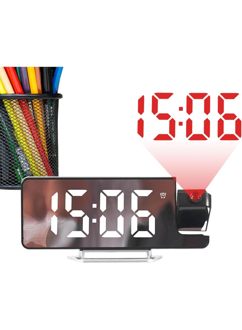 Beauenty Projection Clocks for Bedroom, Digital Clock Projection on the Ceiling, Twelve Twenty-Four Hours Automatic Darkening Display, Living Room, Classroom - Image 3