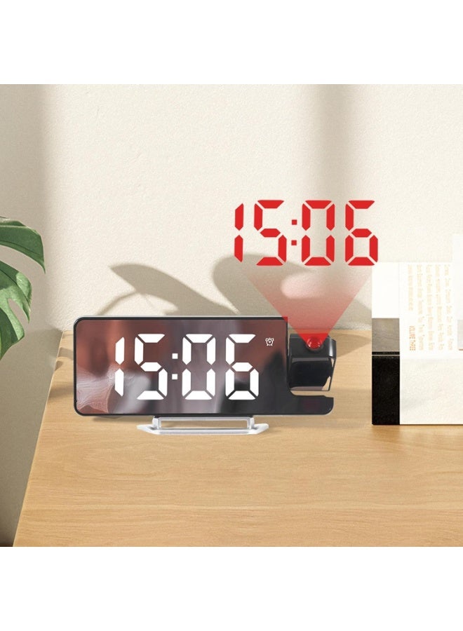 Beauenty Projection Clocks for Bedroom, Digital Clock Projection on the Ceiling, Twelve Twenty-Four Hours Automatic Darkening Display, Living Room, Classroom - Image 5