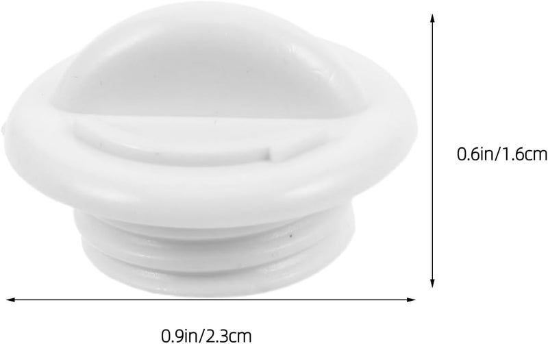 ABOOFAN 4pcs Leakproof Freezer Drain Hole Stoppers Universal Plastic Threaded Plugs Screw Caps Replacement Compatible for Haier Cooler Refrigerator - Image 2