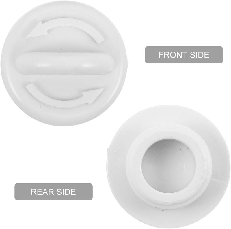 ABOOFAN 4pcs Leakproof Freezer Drain Hole Stoppers Universal Plastic Threaded Plugs Screw Caps Replacement Compatible for Haier Cooler Refrigerator - Image 4