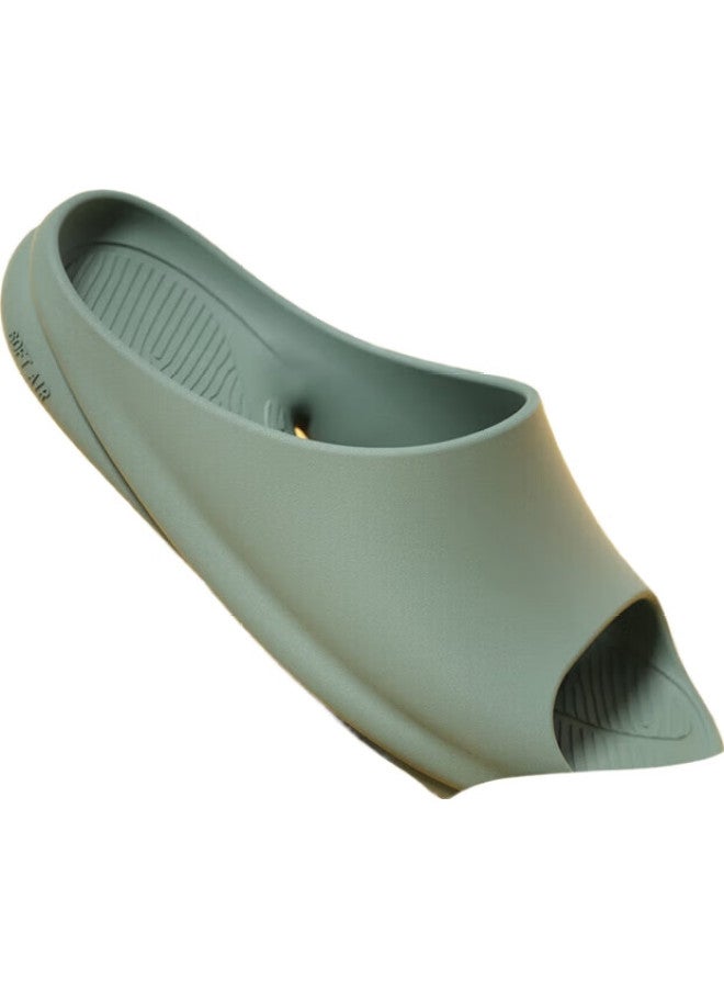 Kenroll Unisex Home Bathroom Anti-Slip Slippers Comfortable Lightweight Slides Crab Shell Green 40-41 - Image 1