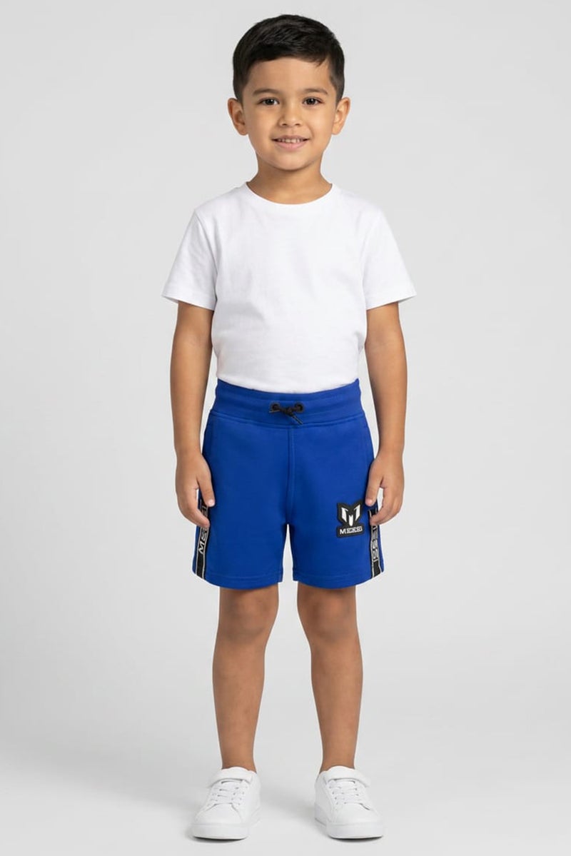 MESSI Toddlers Boy Sportswear Fit Outdoor Shorts, Blue - Image 1