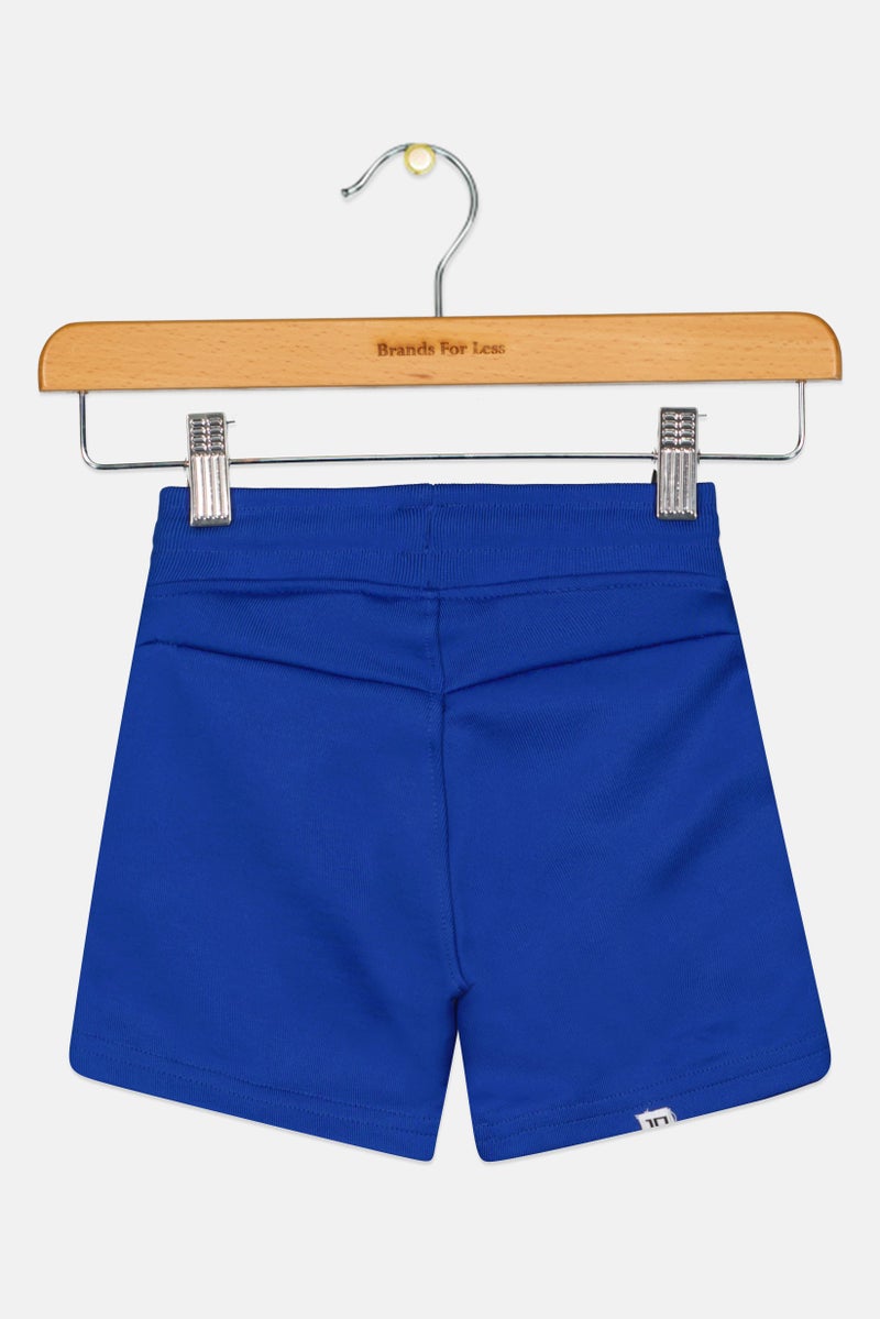 MESSI Toddlers Boy Sportswear Fit Outdoor Shorts, Blue - Image 3
