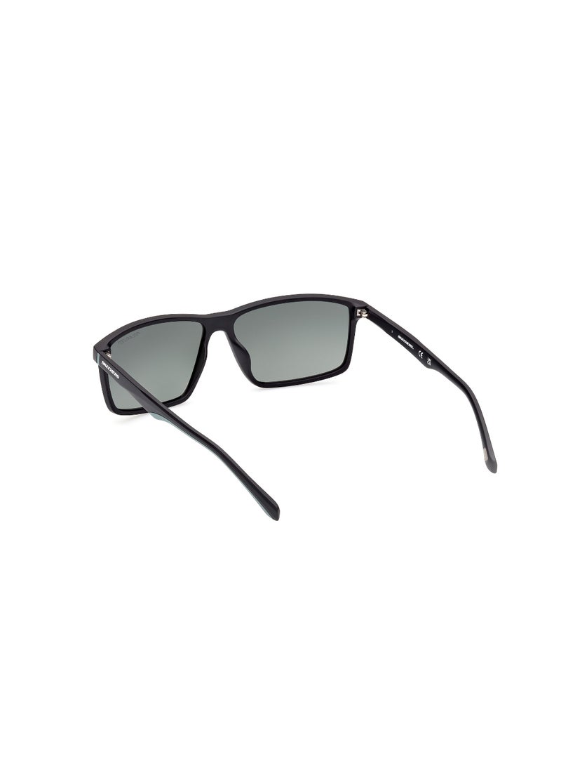 SKECHERS Full Rim Rectangular Male Sunglass Se617402R61 - Image 3