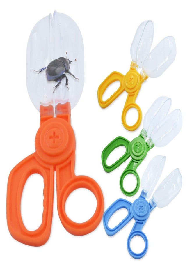 POMIKU Bug Catcher Scoopers for Kids, 4PCS Handy Scoopers for Bug Catching, Fine Motor Skills Toys for Children Ages 3+ - Image 1