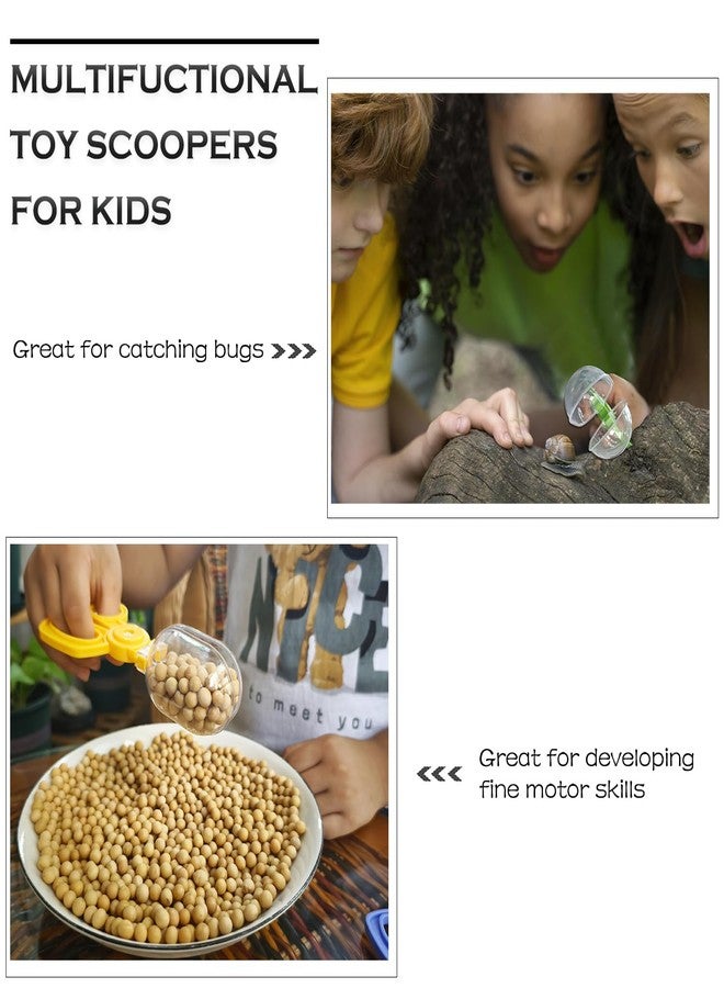 POMIKU Bug Catcher Scoopers for Kids, 4PCS Handy Scoopers for Bug Catching, Fine Motor Skills Toys for Children Ages 3+ - Image 2