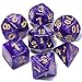 CiaraQ DND Polyhedral Dice Set with Dice Bag for Dungeons and Dragons RPG MTG Role Playing Table Games Purple - Image 2