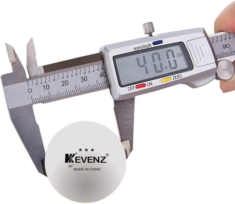 KEVENZ 3 Star Ping Pong Balls, 40+mm Advanced Table Tennis Balls, Bulk Outdoor and Indoor Ping-Pong Balls for Training, Competition and More, White - Image 5