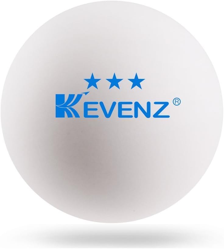KEVENZ 3 Star Ping Pong Balls, 40+mm Advanced Table Tennis Balls, Bulk Outdoor and Indoor Ping-Pong Balls for Training, Competition and More, White - Image 2