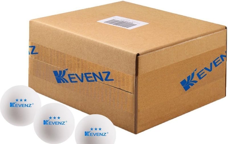 KEVENZ 3 Star Ping Pong Balls, 40+mm Advanced Table Tennis Balls, Bulk Outdoor and Indoor Ping-Pong Balls for Training, Competition and More, White - Image 3