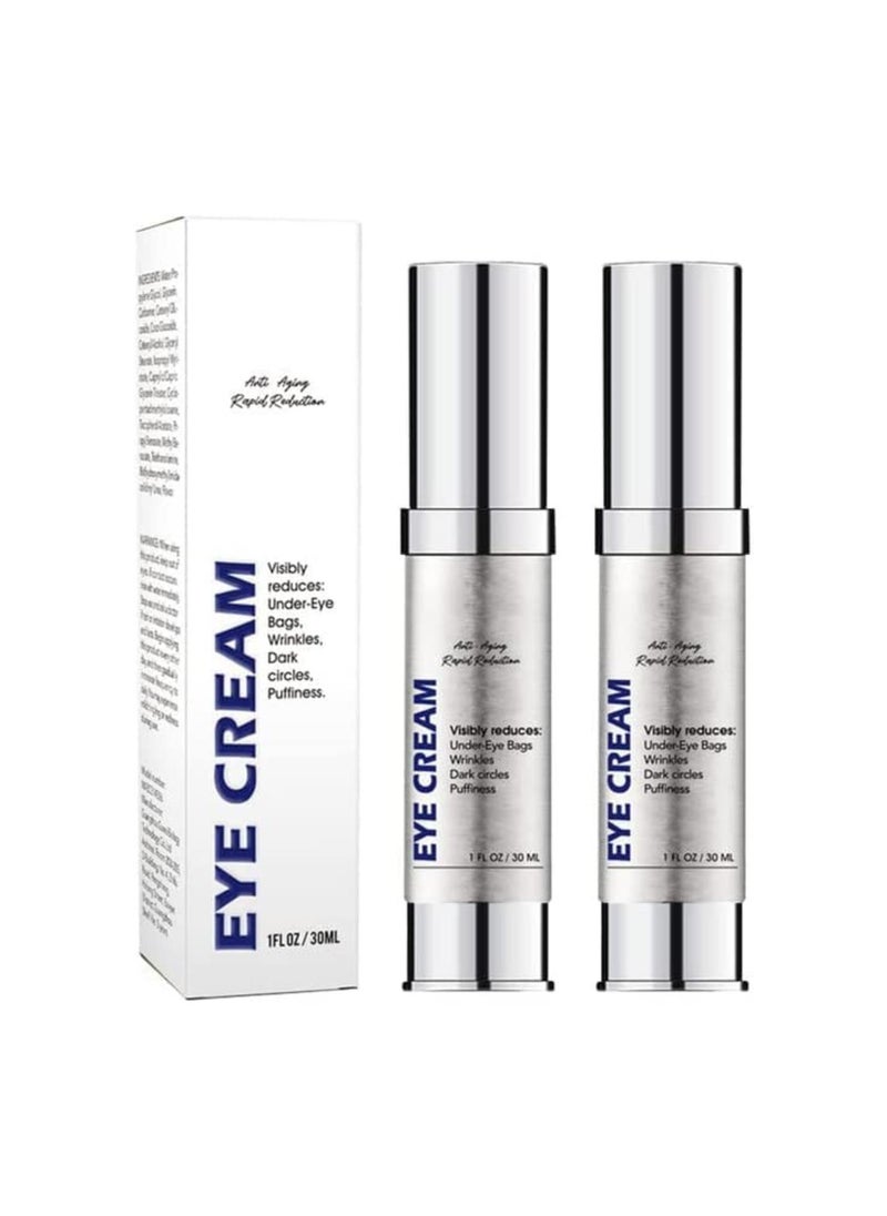 silvercnc - Anti-Wrinkle Magic Eye Cream, Collagen Boost Anti-Aging Serum Rapid Reduction Eye Cream, Instantly Reduces Wrinkles, Under-Eye Bags, Dark Circles (2Bottles) - Image 1