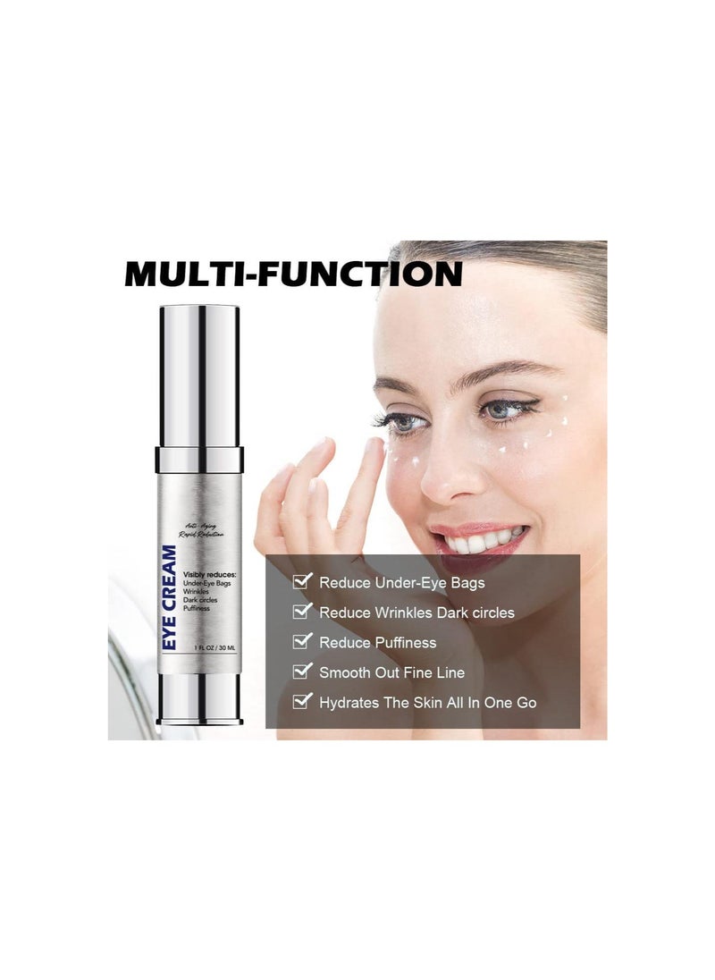 silvercnc - Anti-Wrinkle Magic Eye Cream, Collagen Boost Anti-Aging Serum Rapid Reduction Eye Cream, Instantly Reduces Wrinkles, Under-Eye Bags, Dark Circles (2Bottles) - Image 1