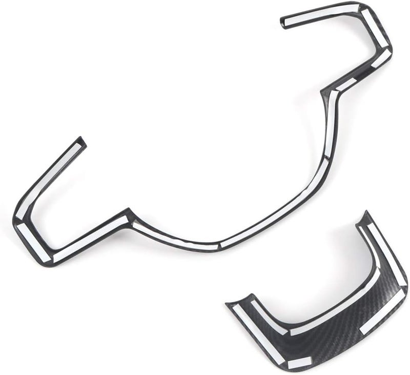 DEMULAX Carbon Fiber Steering Wheel Trim for Dodge Ram 1500 - Image 3