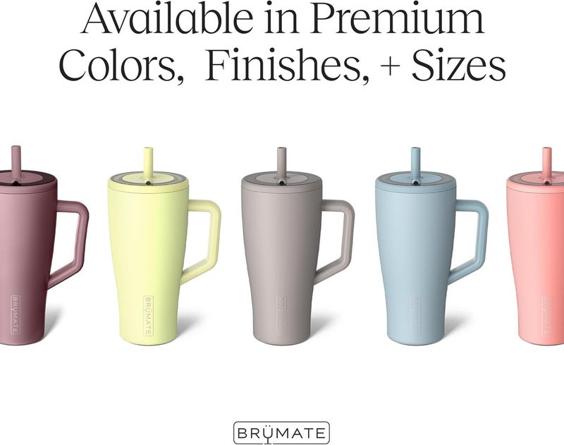 BruMate BrüMate Era 30 oz Insulated Tumbler with Handle and Straw | Leakproof Stainless Steel Cup - Image 3