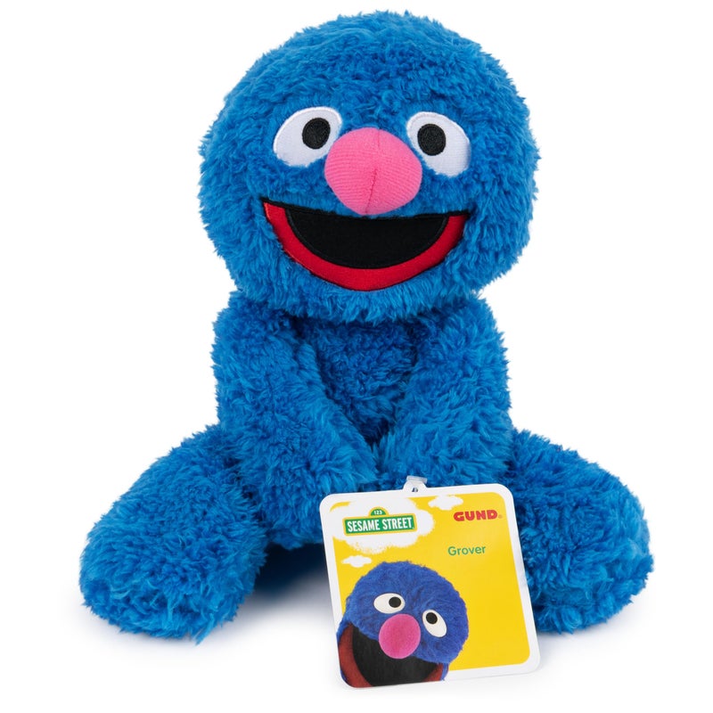 GUND Sesame Street Official Grover Take Along Buddy Plush, Premium Plush Toy for Ages 1 & Up, Blue, 13” - Image 1
