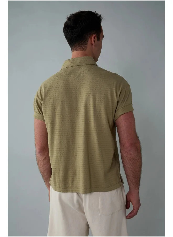 امريكان ايجل AE Textured Polo Shirt