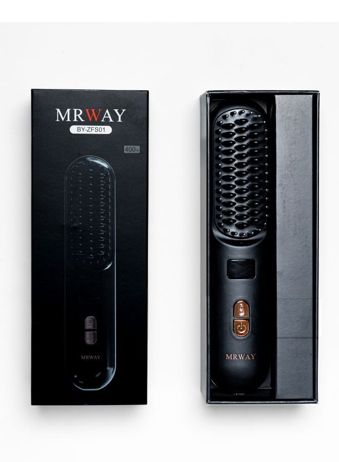 مروي فرشاة MRWAY الحرارية الصغيرة تُقدم تجربة تصفيف فريدة تجمع بين الأداء العالي والتصميم الأنيق. بفضل تقنيتها المتطورة، يمكنكِ الحصول على شعر ناعم ومستقيم بسرعة وسهولة. مدة التشغيل بعد الشحن 40 دقيقة. - Image 3