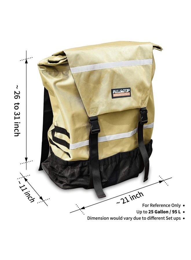 ALL-TOP Spare Tire Trash Bag, Heavy Duty Truck Tailgate Trash Bag, Cargo Storage Bag for Jeep, Truck, SUV or Car, Fit up to 40'' Tire (Gobi Tan) - Image 3