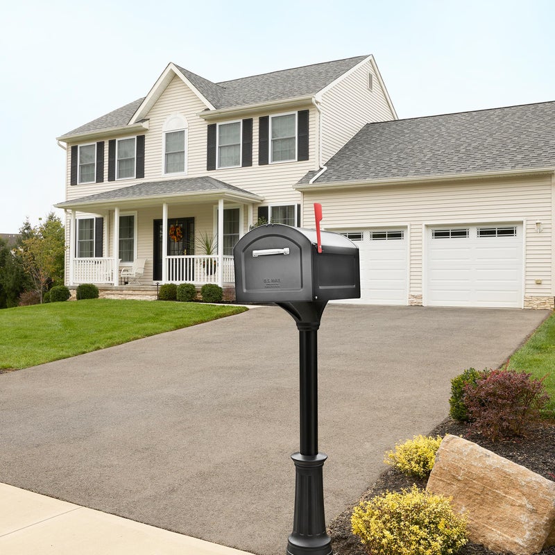 Architectural Mailboxes 950020P-10 Centennial Post Mount Mailbox, Extra Large, Pewter - Image 2