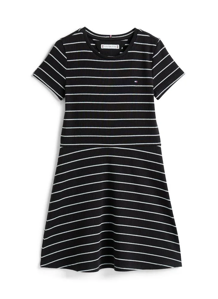 TOMMY HILFIGER Kids Festive Lurex Skater Dress