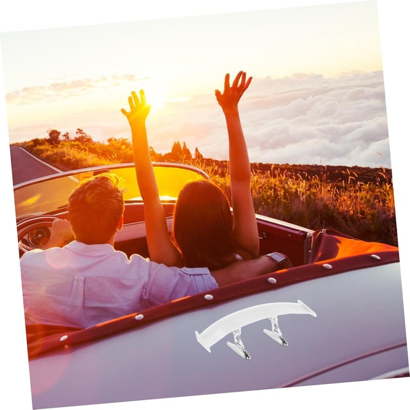 ULTECHNOVO Car Tail Wing Spoiler Adjustable Rear Wing for Vehicle Exterior Mini Trunk Lip Enhances Stability and Sporty Style Non-Punching Installation Compatible with Cars - Image 3