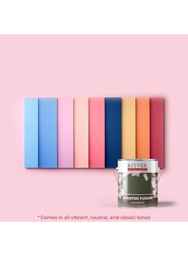 ريتفر طلاء جدران مستحلب برائحة الماغنوليا من ريتفر، مثالي للتشطيبات الداخلية، برائحة الماغنوليا، 3.6 لتر، شفافية عالية، لمسة نهائية غير لامعة (كريمي) - Image 2