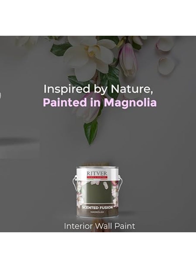 ريتفر طلاء جدران مستحلب برائحة الماغنوليا من ريتفر، مثالي للتشطيبات الداخلية، برائحة الماغنوليا، 3.6 لتر، شفافية عالية، لمسة نهائية غير لامعة (كريمي) - Image 4