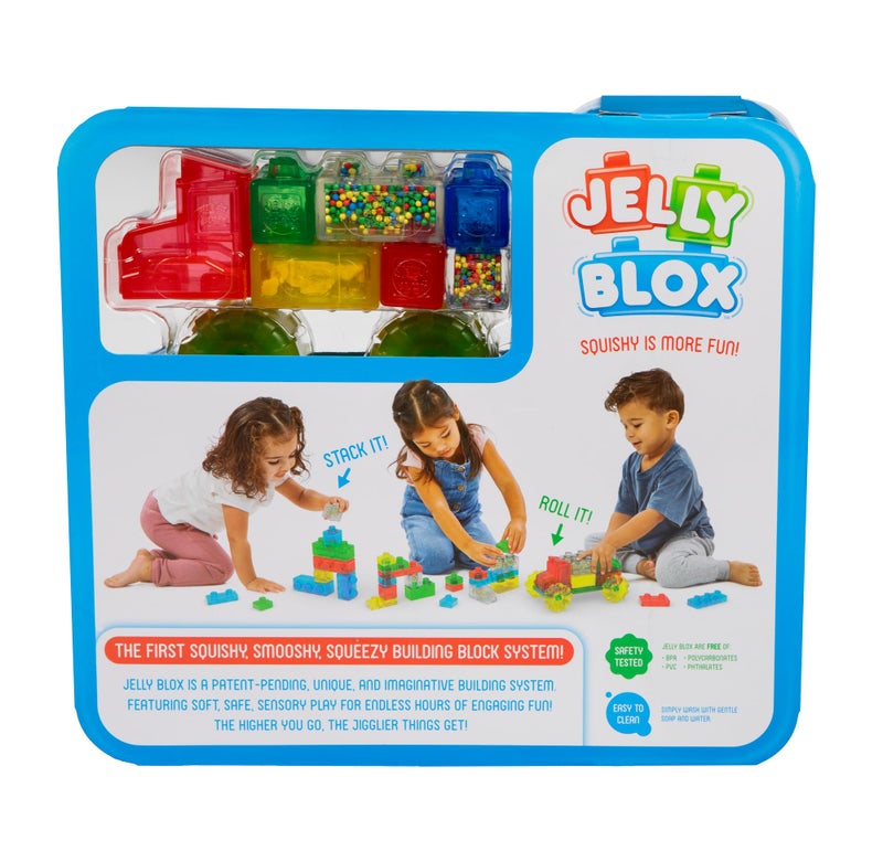 Goliath Jelly Blox Vrroom! Truck Kit | Includes 35 Blocks | Toddler & Preschool Building Blocks Kids Can Squeeze, Stretch, Squish | MESH ACCREDITED | Safety Tested Ouch-Free | Sensory Play Toy Ages 2+ - Image 4