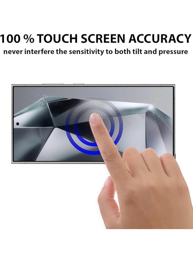 glassology Privacy Screen Protector for Samsung Galaxy S24 Ultra 5G 6.8 Inch, Anti-Spy Tempered Glass, Easy Installation, Fingerprint Unlock Compatible  - Image 3