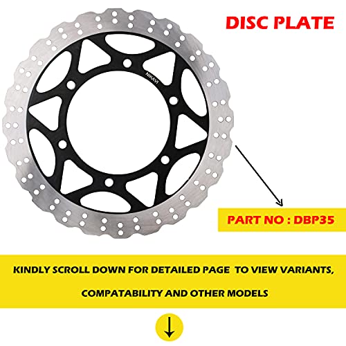 NIKAVI DBP35 Front Brake Disc Plate Compatible for Kawasaki Ninja (Front) - Image 2