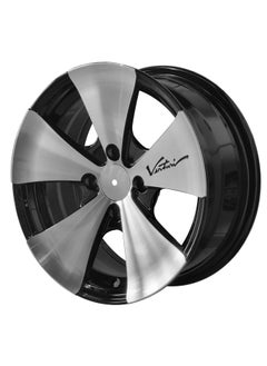 Al Khateeb Universal 14" Alloy Wheel Rim Black Machined Faced 