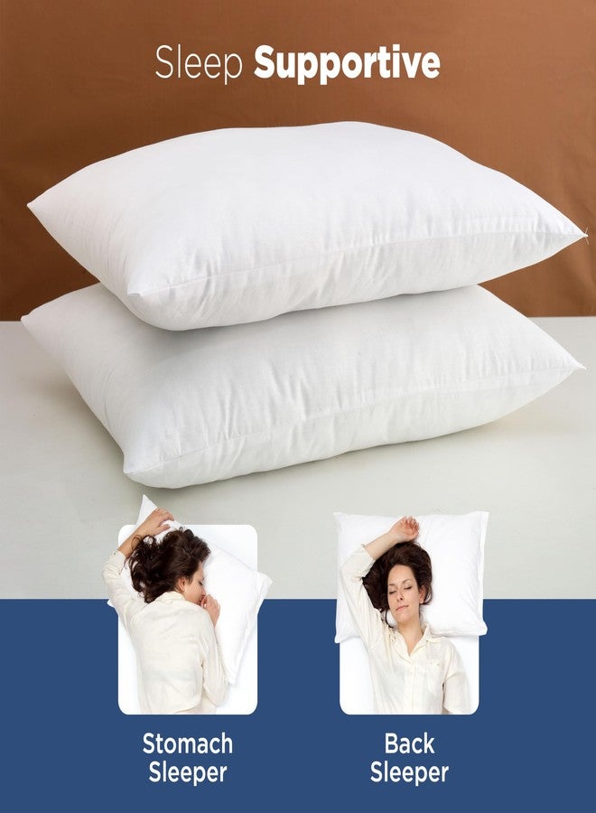 Martex Twin Pack Standard Bed Pillows, Set of 2 - Soft Down Alternative Pillows for Sleeping - Supportive Comfort for Back and Stomach Sleepers - Breathable Cotton Blend Cover - Made in USA - Image 3