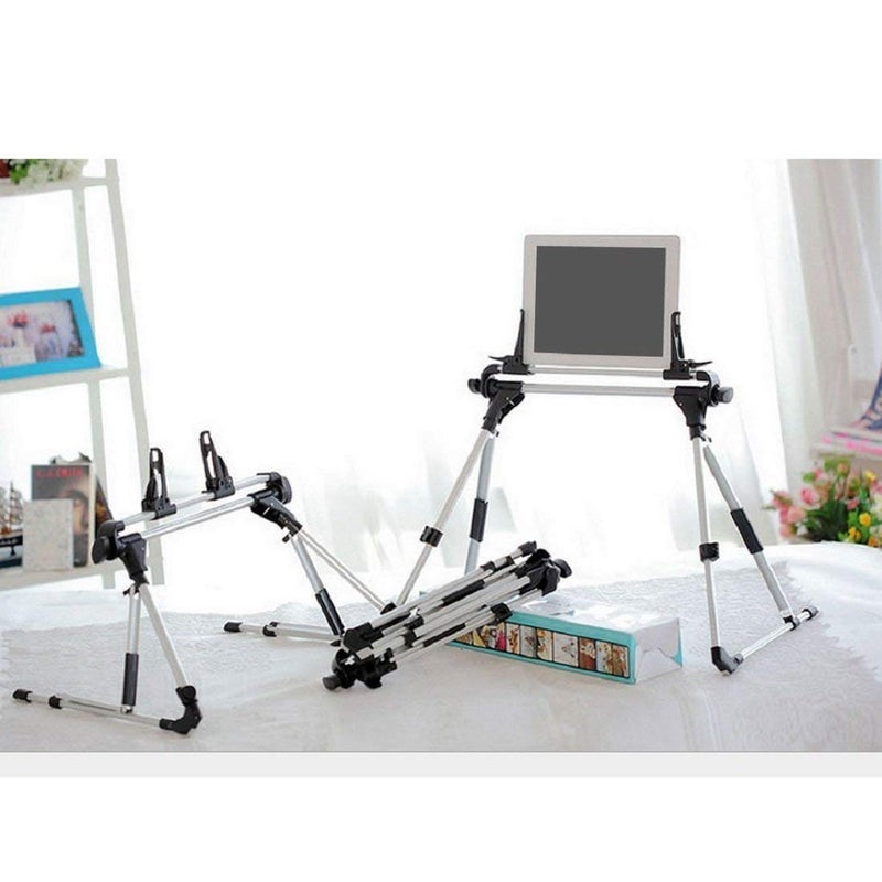 Hold Up Tablet Holder, 360 Adjustable Phone/Tablet Stand with Steel Arm, Lazy Mount Tablet Clamp for All 4"-10.5" Phones, Switch, for Gaming, Watching Video, Chatting - Image 5
