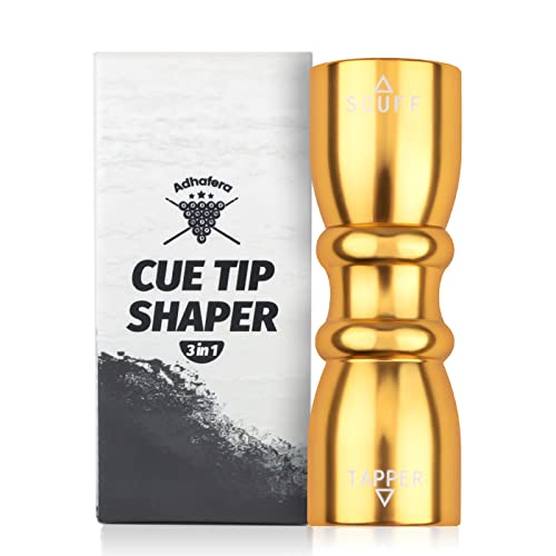 Adhafera Cue Tip Shaper, 3 in 1 of Pool Cue Tip Shaper, The Pool Cue Accessories for Effective and Rapid Repair Cue Tip - Image 1