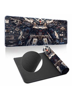 Gundam Mouse Pad Oversized Machine Warfare Boys Science And Technology Sense Computer Keyboard Pad Learning Games Dormitory Non-Slip Table Pad-Color:300*700*2mm-Pattern:Up To ① Paragraph 13