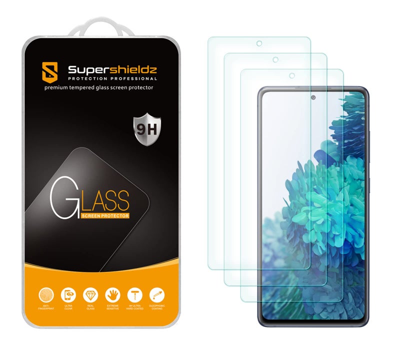 Supershieldz (3 Pack) Designed for Samsung Galaxy S20 FE 5G Tempered Glass Screen Protector, Anti Scratch, Bubble Free - Image 1