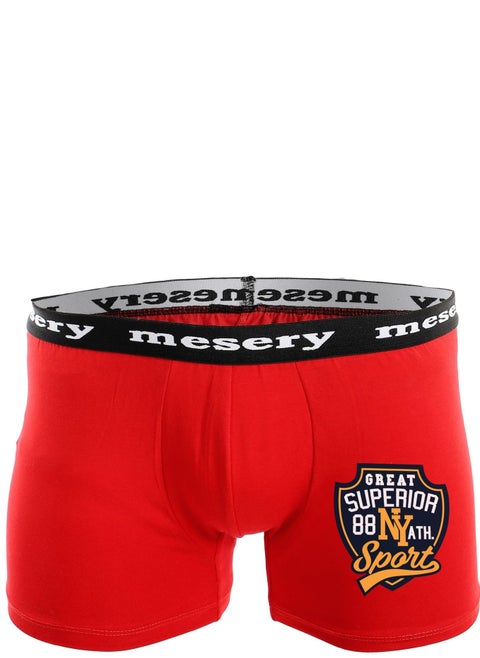 Mesery  Men Boxer Printed-Red