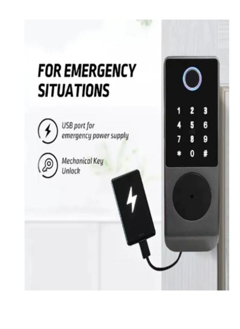 StarDY Waterproof TTLOCK Bluetooth App/ Smart Outdoor Lock, Fingerprint Lock, Outdoor Gate, Digital Password, Remote App, Home Electronic Rim Lock  - Image 2