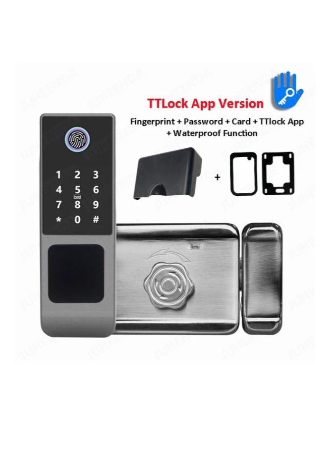 StarDY Waterproof TTLOCK Bluetooth App/ Smart Outdoor Lock, Fingerprint Lock, Outdoor Gate, Digital Password, Remote App, Home Electronic Rim Lock  - Image 1