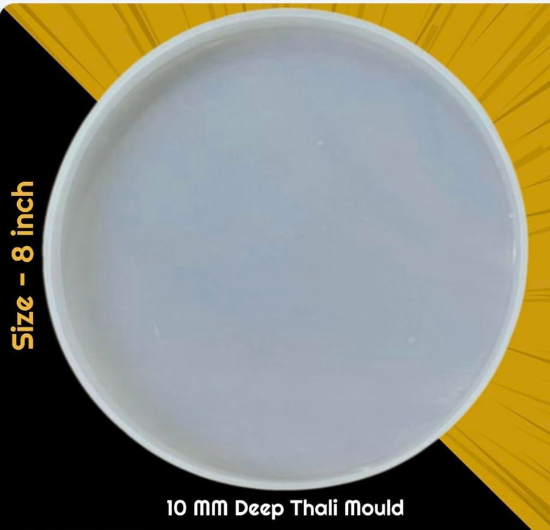 Artool Round Mold for Resin Art/Thali Mould/Tray Mold and Coaster Mold for Resin Art 8 inch - Image 2