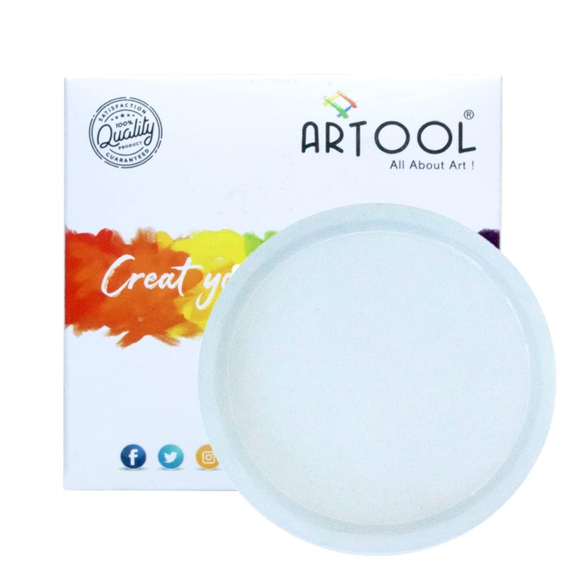 Artool Round Mold for Resin Art/Thali Mould/Tray Mold and Coaster Mold for Resin Art 8 inch - Image 5