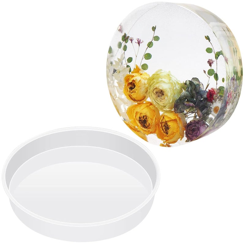Artool Round Mold for Resin Art/Thali Mould/Tray Mold and Coaster Mold for Resin Art 8 inch - Image 4