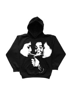 New Hiphop Green Zip Hoodie Men Urban Harajuku Anime Print Long Sleeve Black 3 fleece