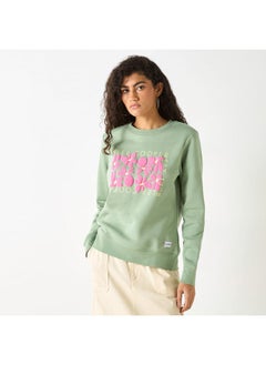 Lee Cooper Lee Cooper Logo Embossed Sweatshirt with Long Sleeves  - Image 1