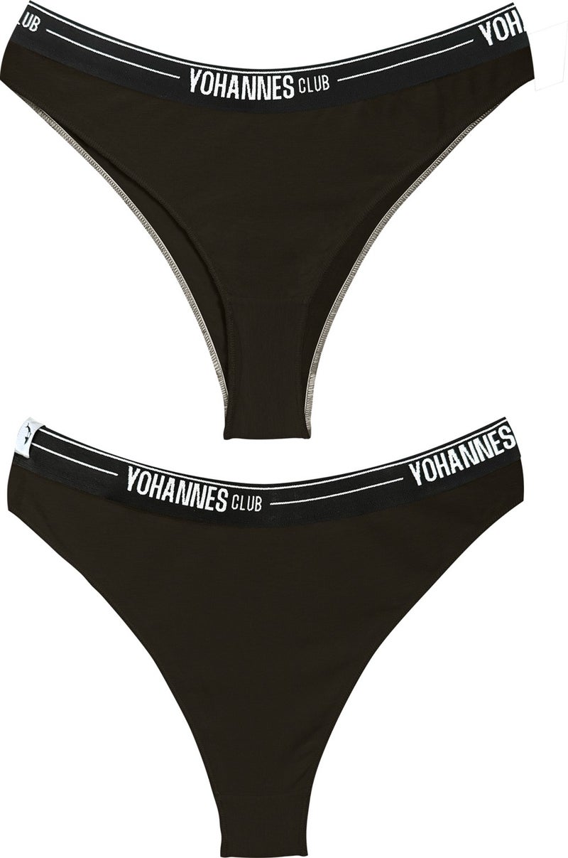 Yohannes Club Yohannesclub Women's Underwear Set(B. Bra-Brazilian), Black - Image 5