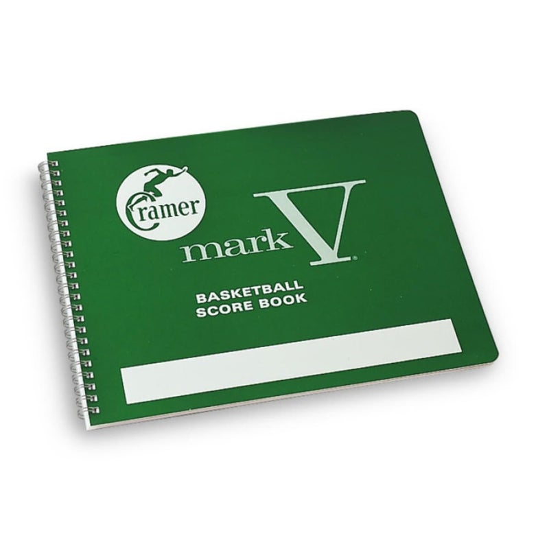 Cramer Mark V Basketball Scorebook, 30 Games, 14 Player Positions, 8.5 x 11 Wire Bound | Playbook for Basketball Stats | League, High School, or Middle School Basketball Score Book for Coaches - Image 1